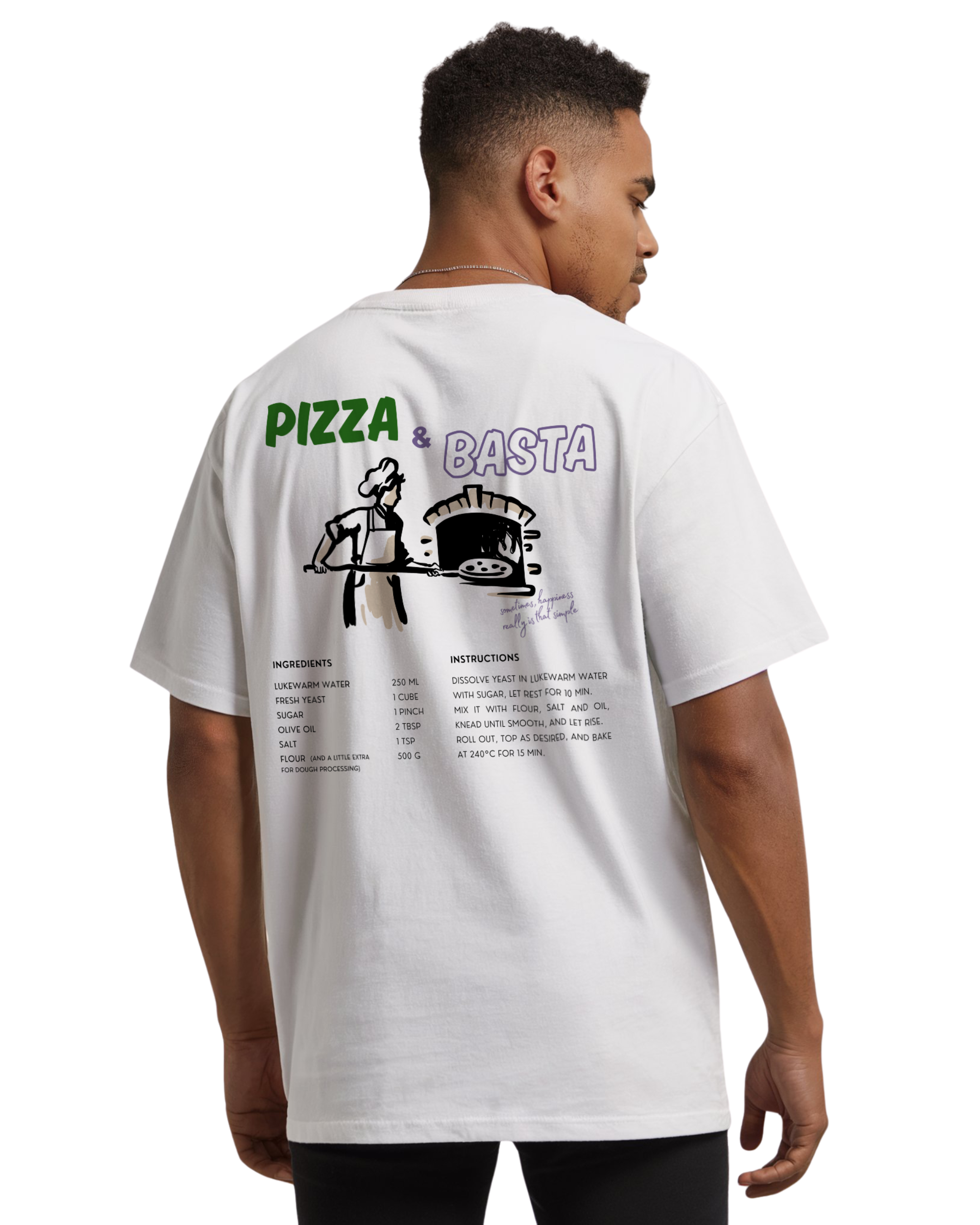 Pizza & Basta Grün/Lila