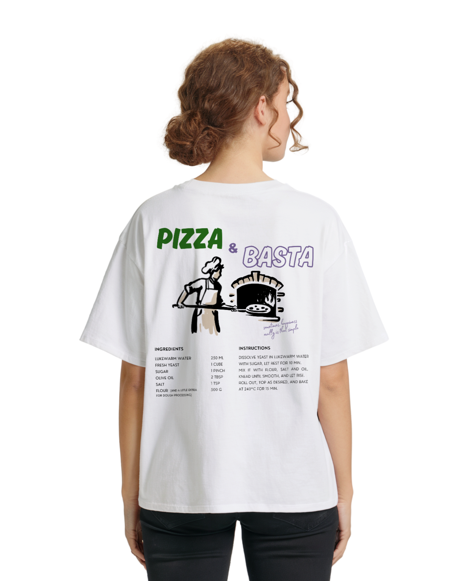 Pizza & Basta Grün/Lila