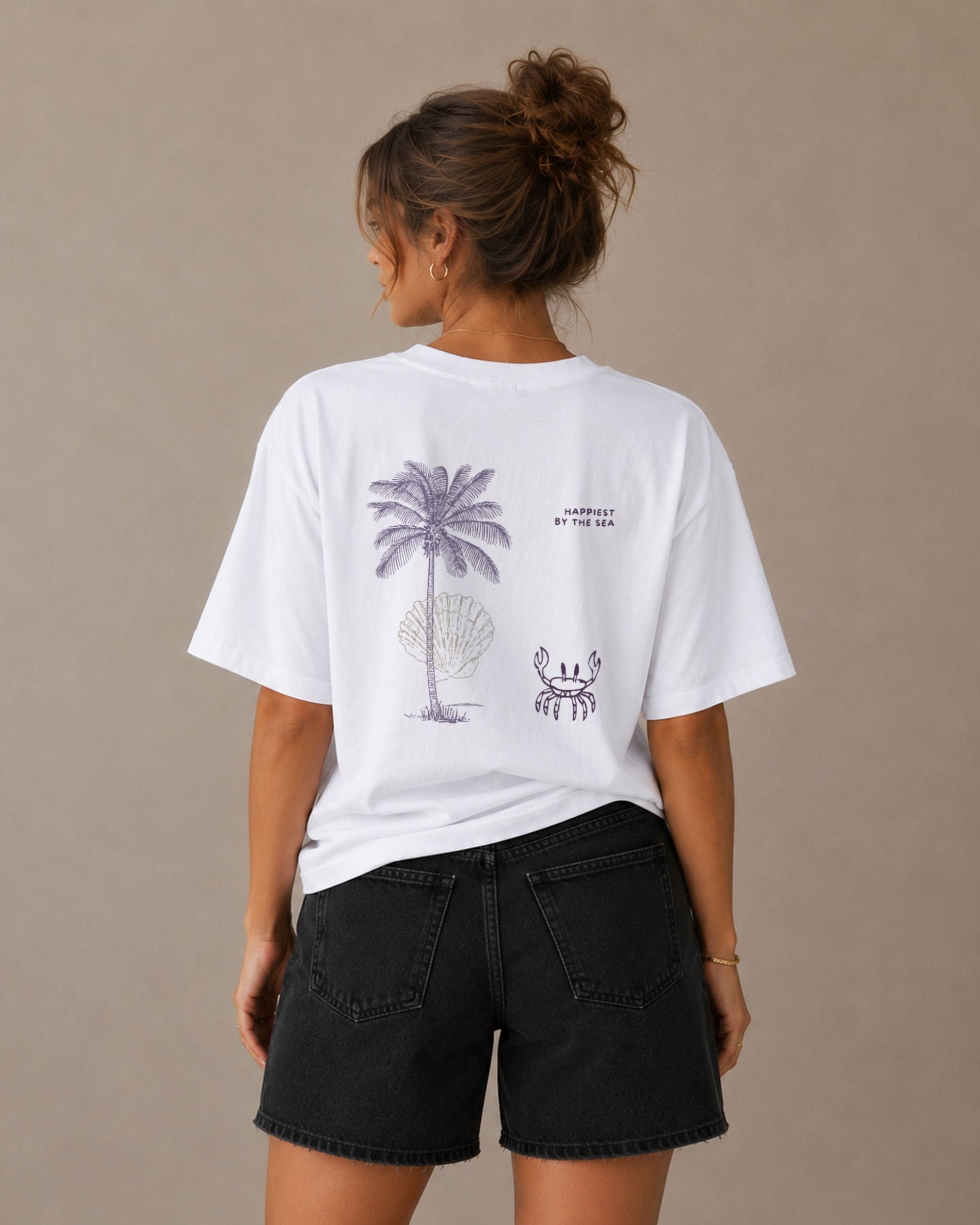 Happiest by the sea - purple edition
