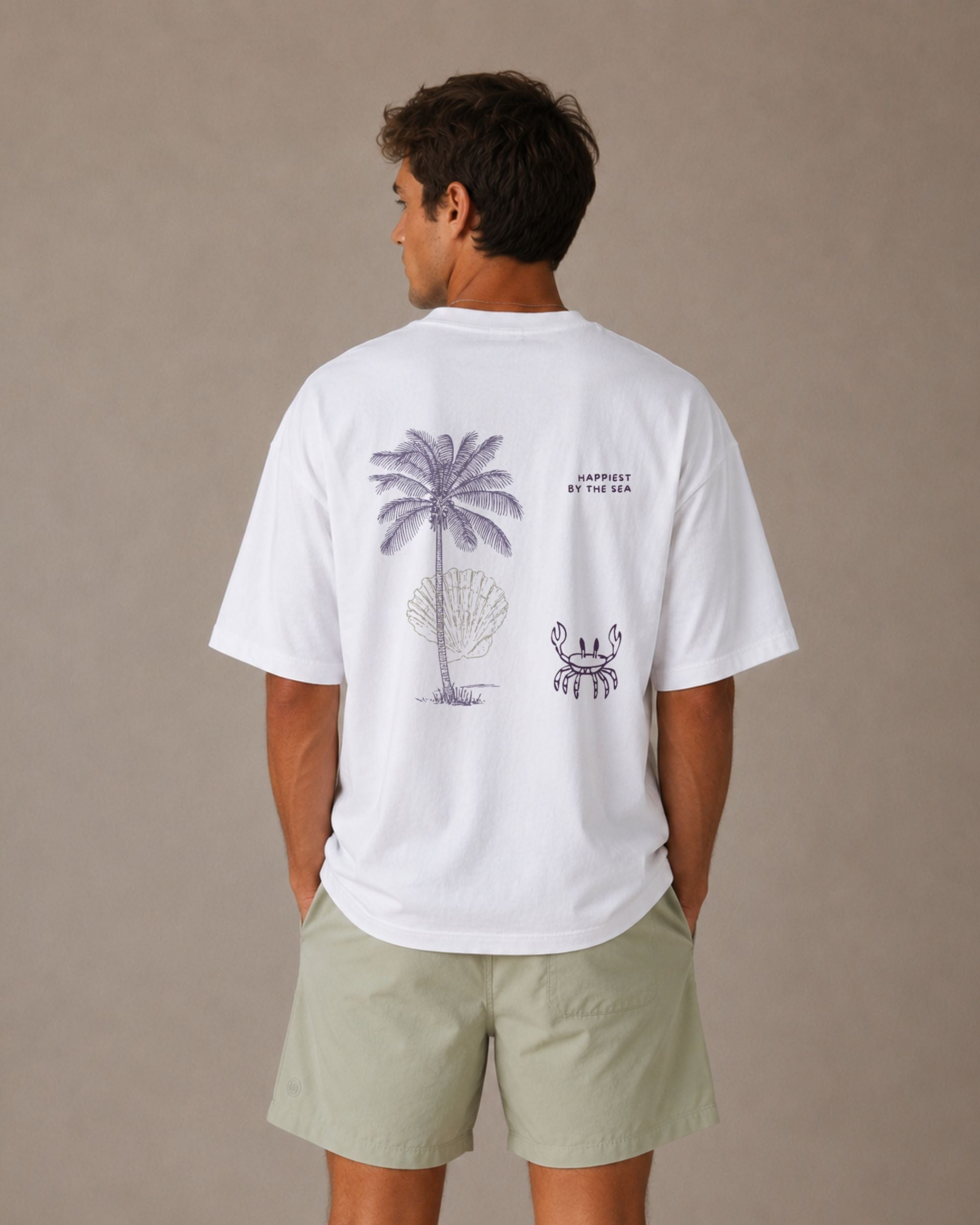 Happiest by the sea - purple edition