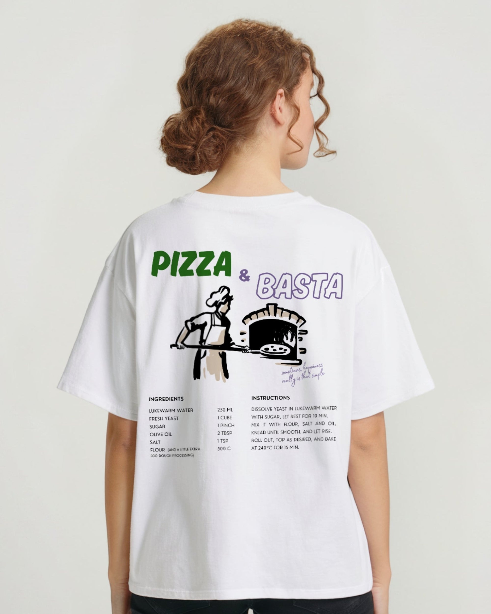Pizza & Basta Grün/Lila