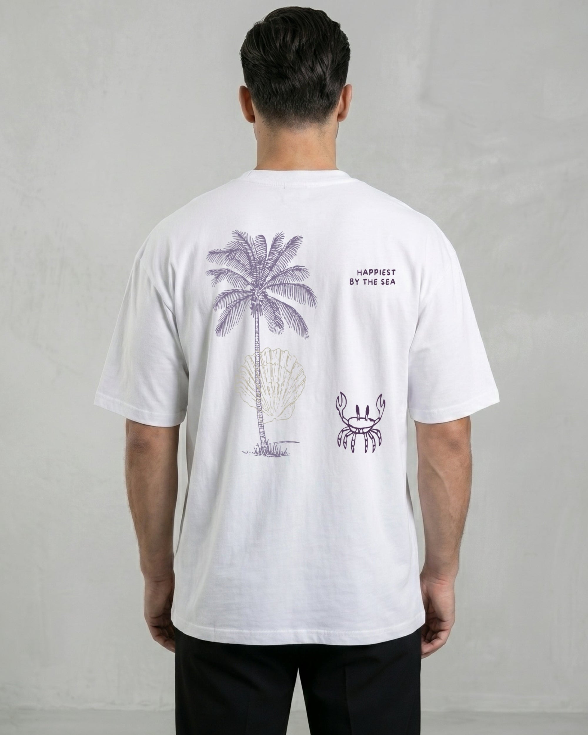 Happiest by the sea - purple edition