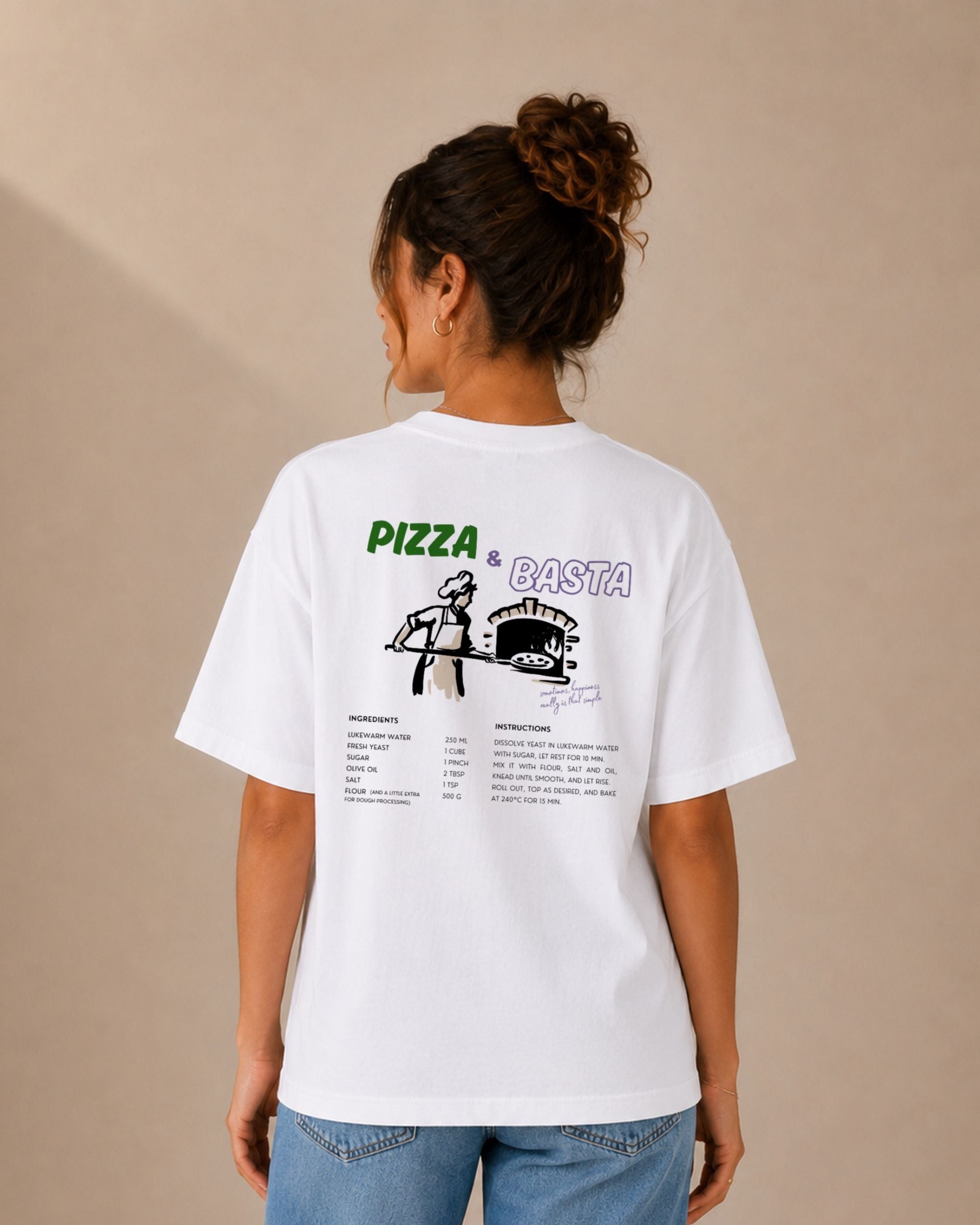 Pizza & Basta grün/lila